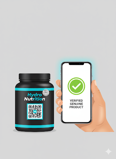 Hydro Nutrition product with authentication seal